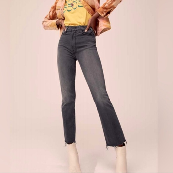 Mother Lighting Up‎ Lanterns Hustler Ankle Fray Jeans - 25